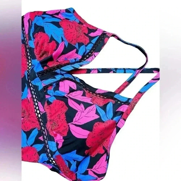 Dip Women’s Floral Tankini Swimsuit Top Size 3X NWT - Picture 4 of 8
